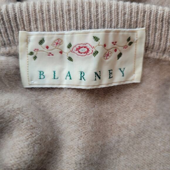Blarney Woolen Mills Lambswool Sweater Tan Size Large - Picture 5 of 6